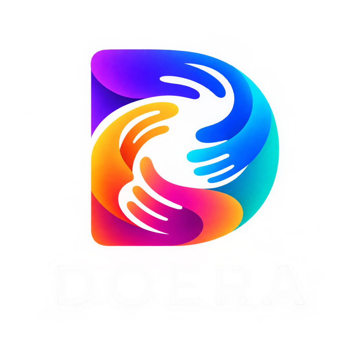 DOERA connected-hands logo